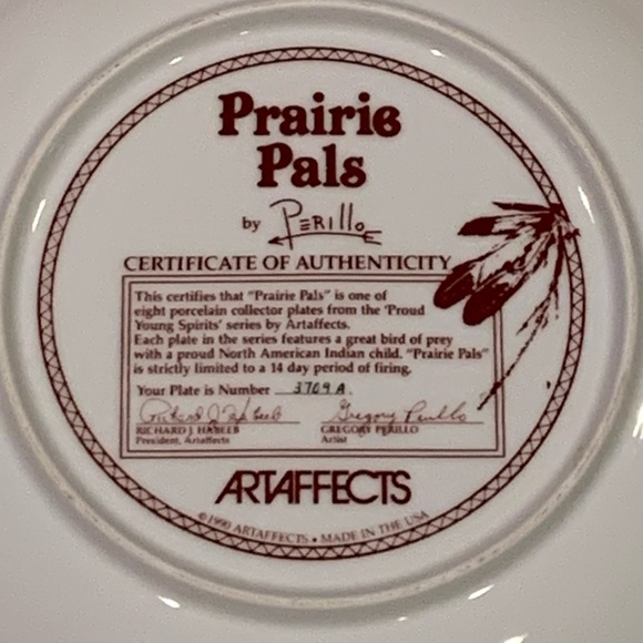 Prairie Pals Collector Plate - Picture 4 of 4